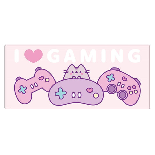 Pusheen - I Love Gaming - Iso hiirimatto (XL-koko)