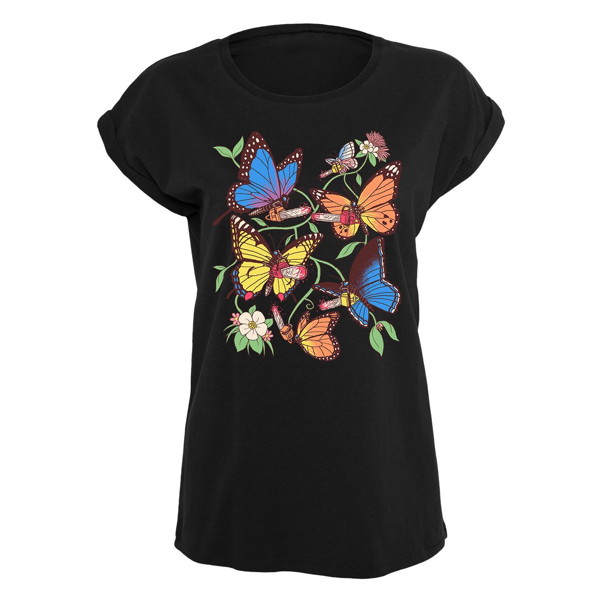 Hillary White Rabbit - Butterfly - Naisten T-paita