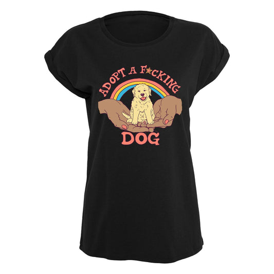 Hillary White Rabbit - Adopt a F*cking Dog - Naisten T-paita