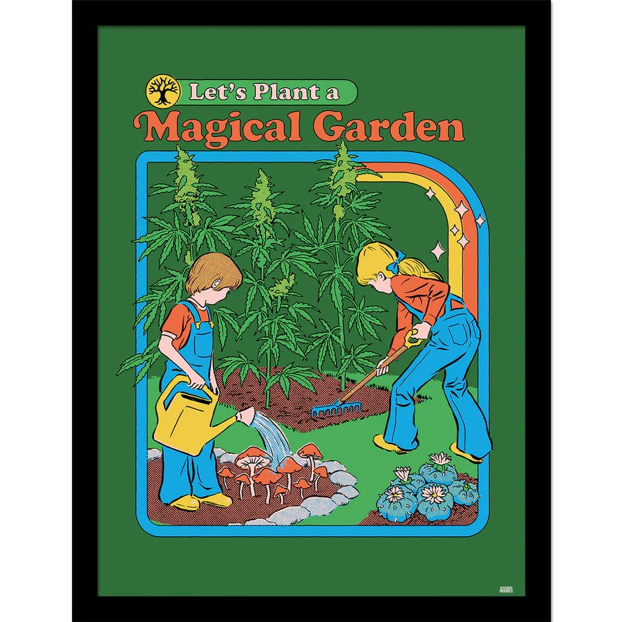 Steven Rhodes - Magical Garden - Kehystetty taidejuliste