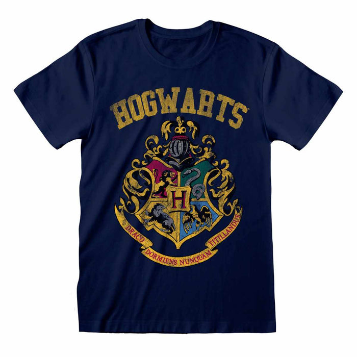 Harry Potter - Hogwarts Faded Crest - T-paita