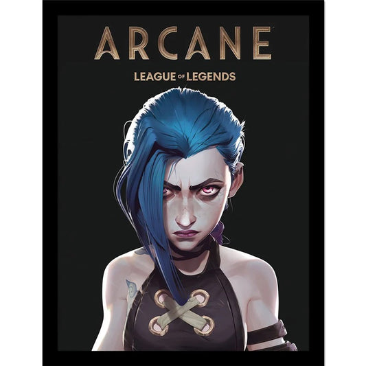 League of Legends - Arcane Jinx Picture - Framed Art Print