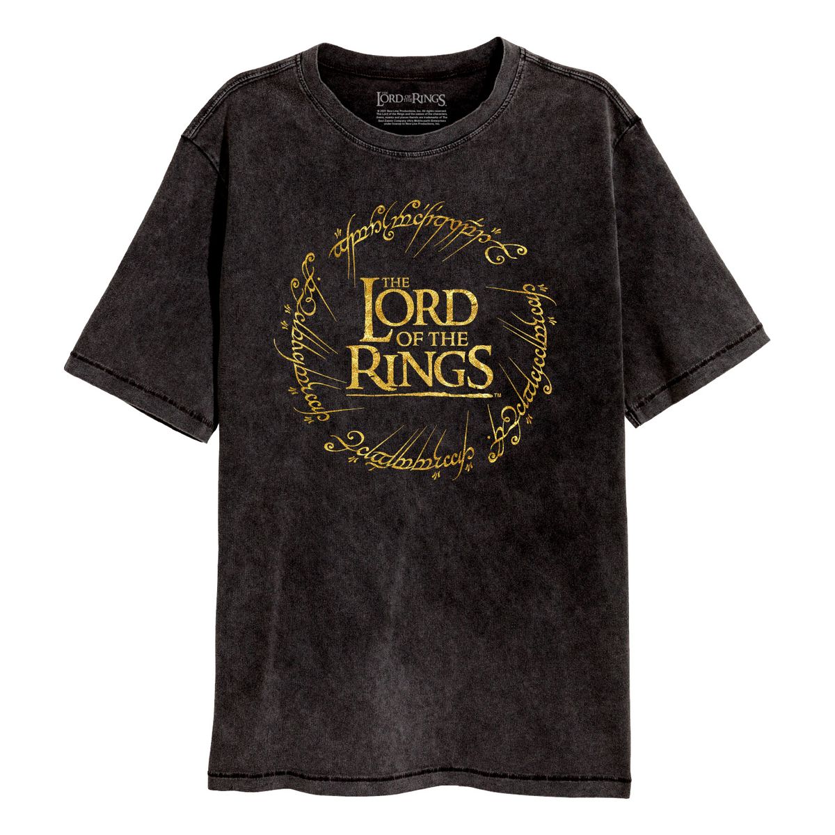Taru sormusten herrasta - Gold Foil Logo - T-paita