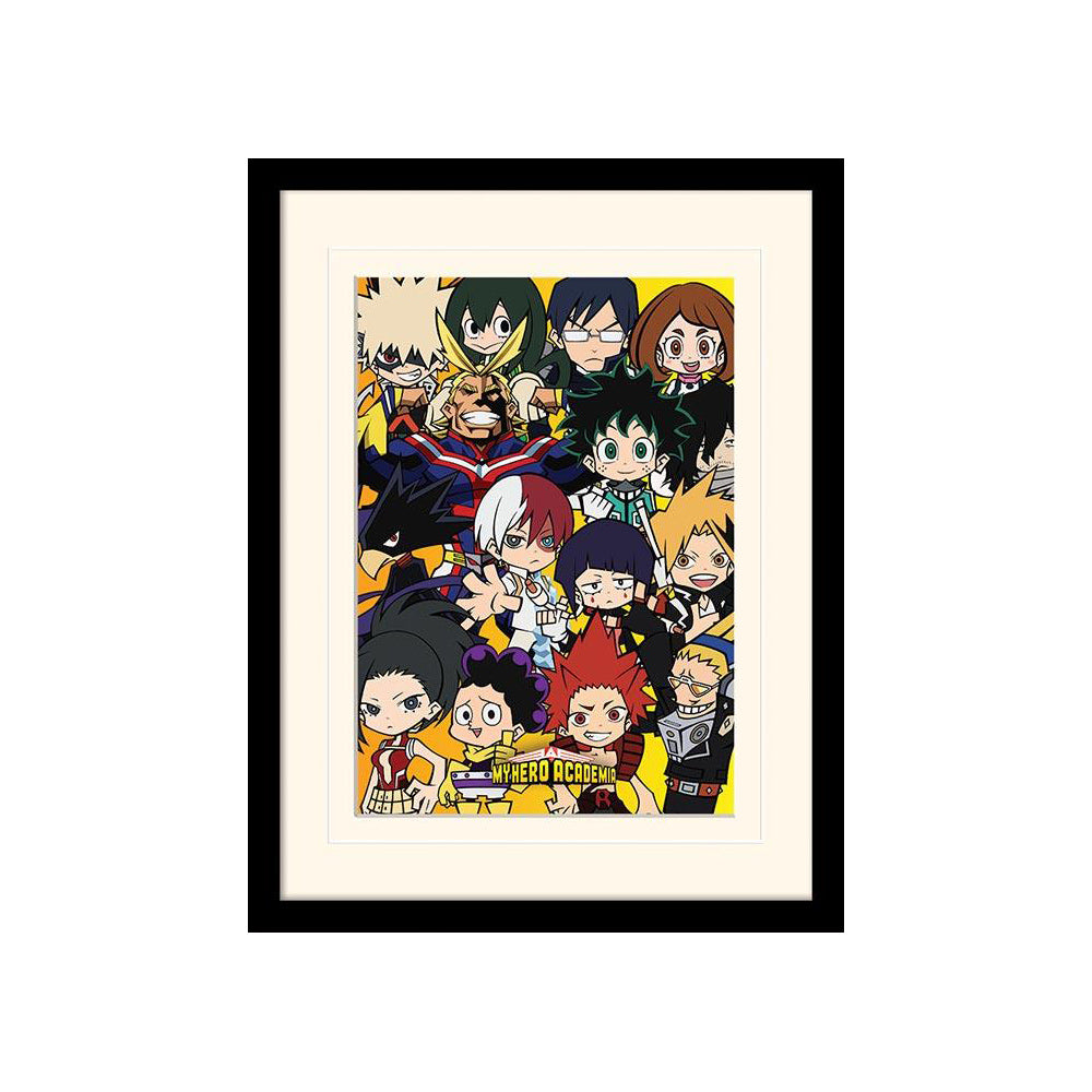 My Hero Academia - Chibi Characters - Kehystetty taidejuliste