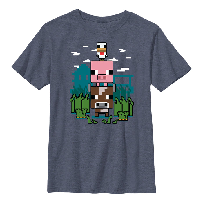 Minecraft - Animal Stack - Lasten T-paita
