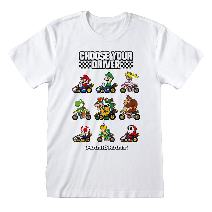 Super Mario - Choose your Driver - T-paita