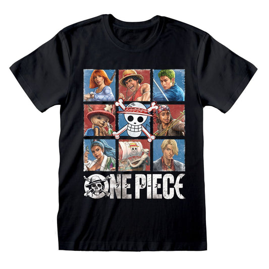 One Piece - Straw Hat Pirates Square - T-paita