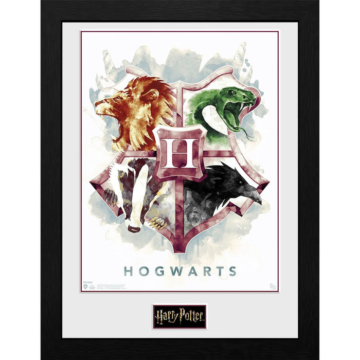Harry Potter - Hogwarts Water Color - Kehystetty taidejuliste