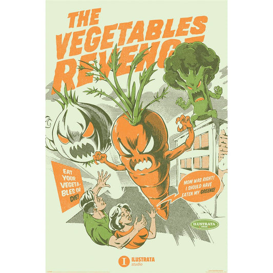 Ilustrata - The Vegetables Revenge - Juliste