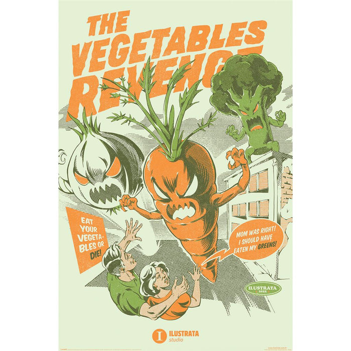 Ilustrata - The Vegetables Revenge - Juliste