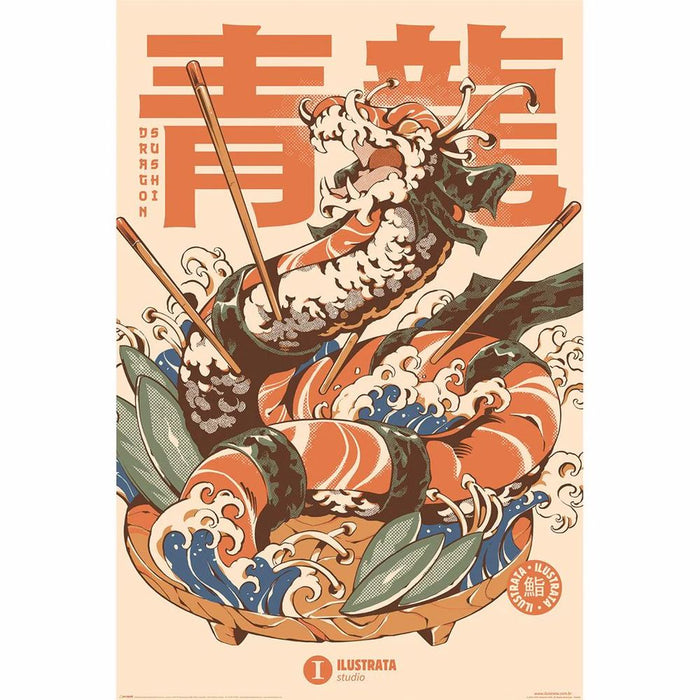 Ilustrata - Dragon Sushi - Juliste