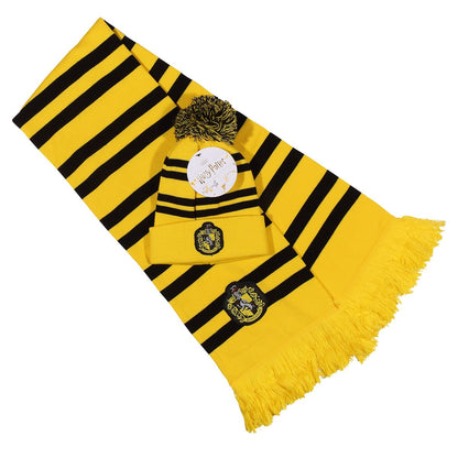 Harry Potter - Hufflepuff - Huivi & pipo (setti)