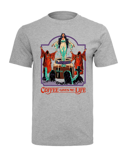 Steven Rhodes - Coffee Gives Me Life - T-paita