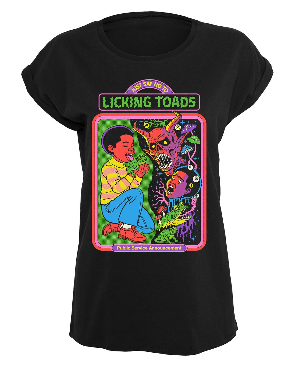 Steven Rhodes - Licking Toad - Naisten T-paita