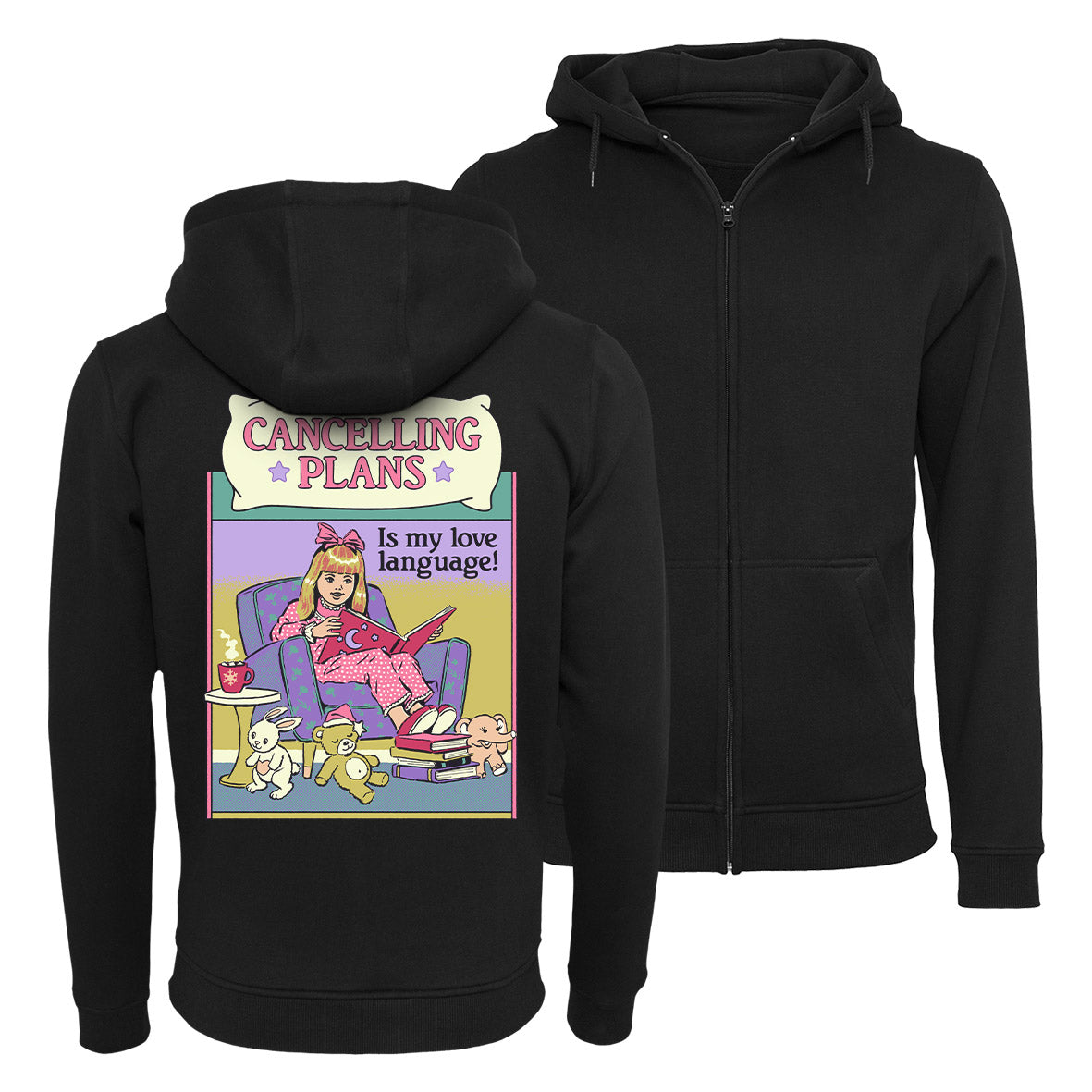 Steven Rhodes - Cancelling Plans - Zip-Up Hoodie 