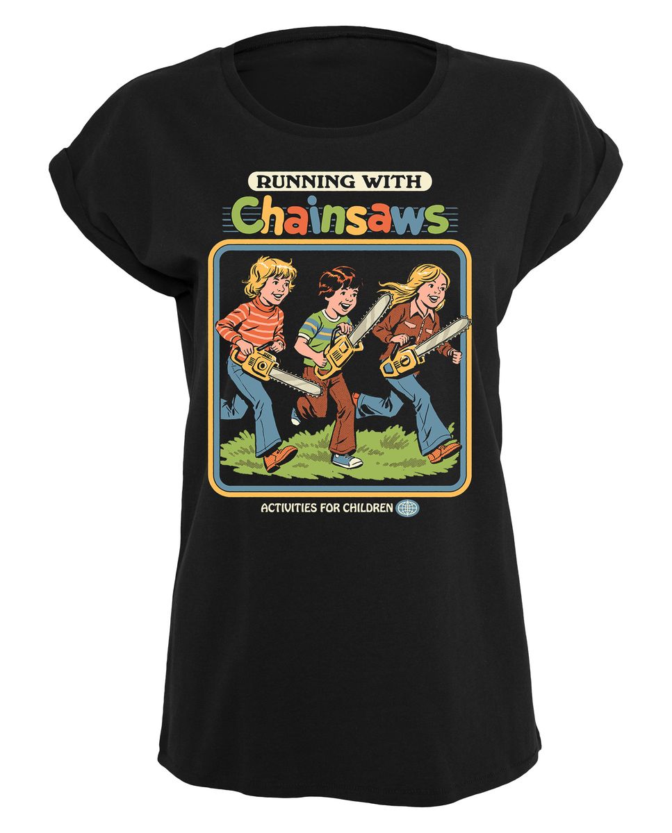Steven Rhodes - Running with Chainsaws - Girlshirt