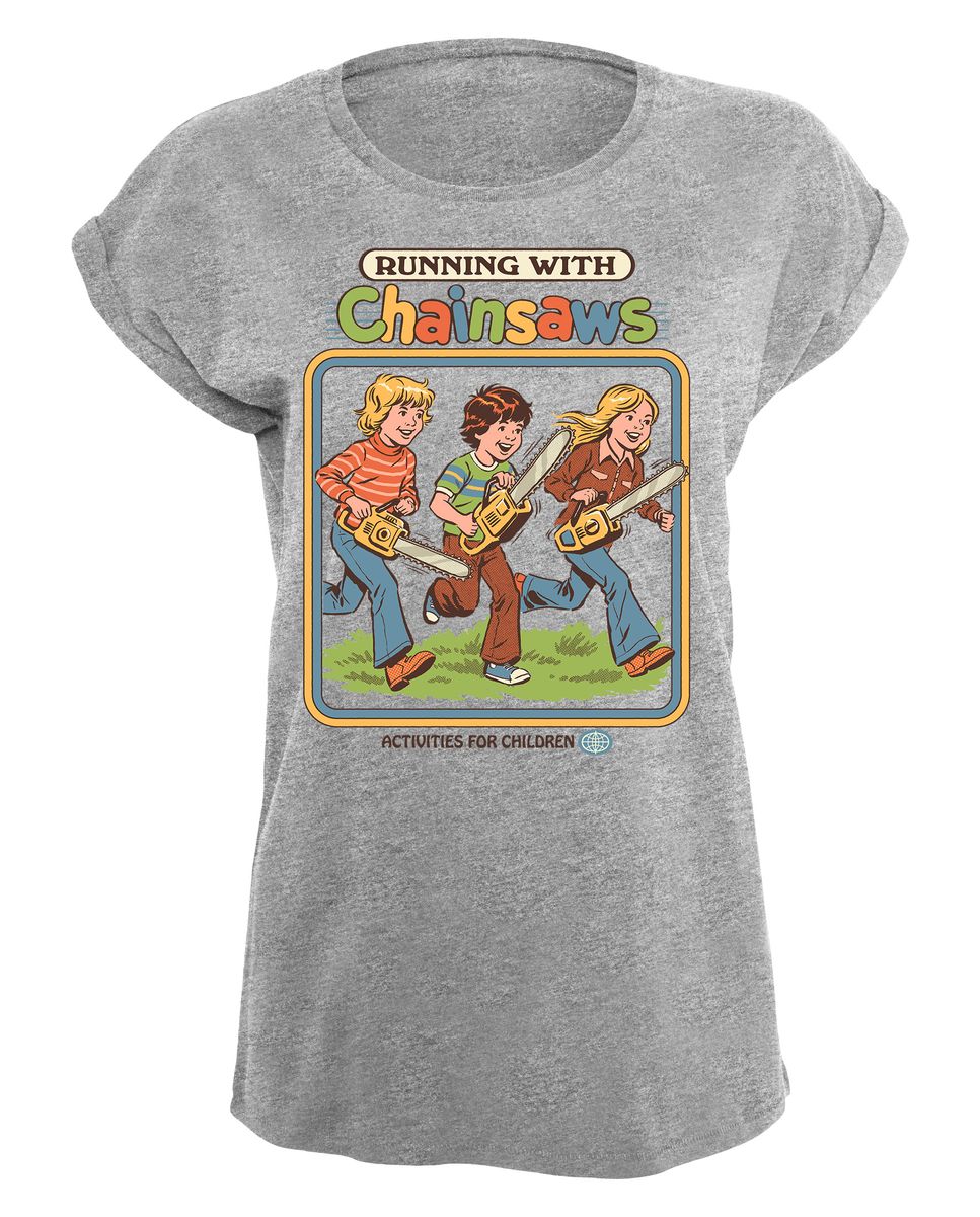 Steven Rhodes - Running with Chainsaws - Girlshirt