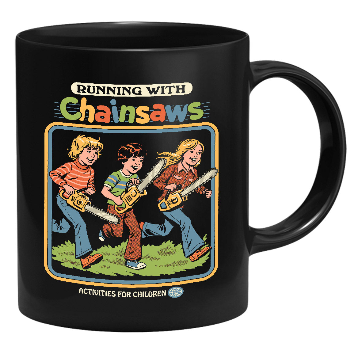 Steven Rhodes - Running with Chainsaws - Mug