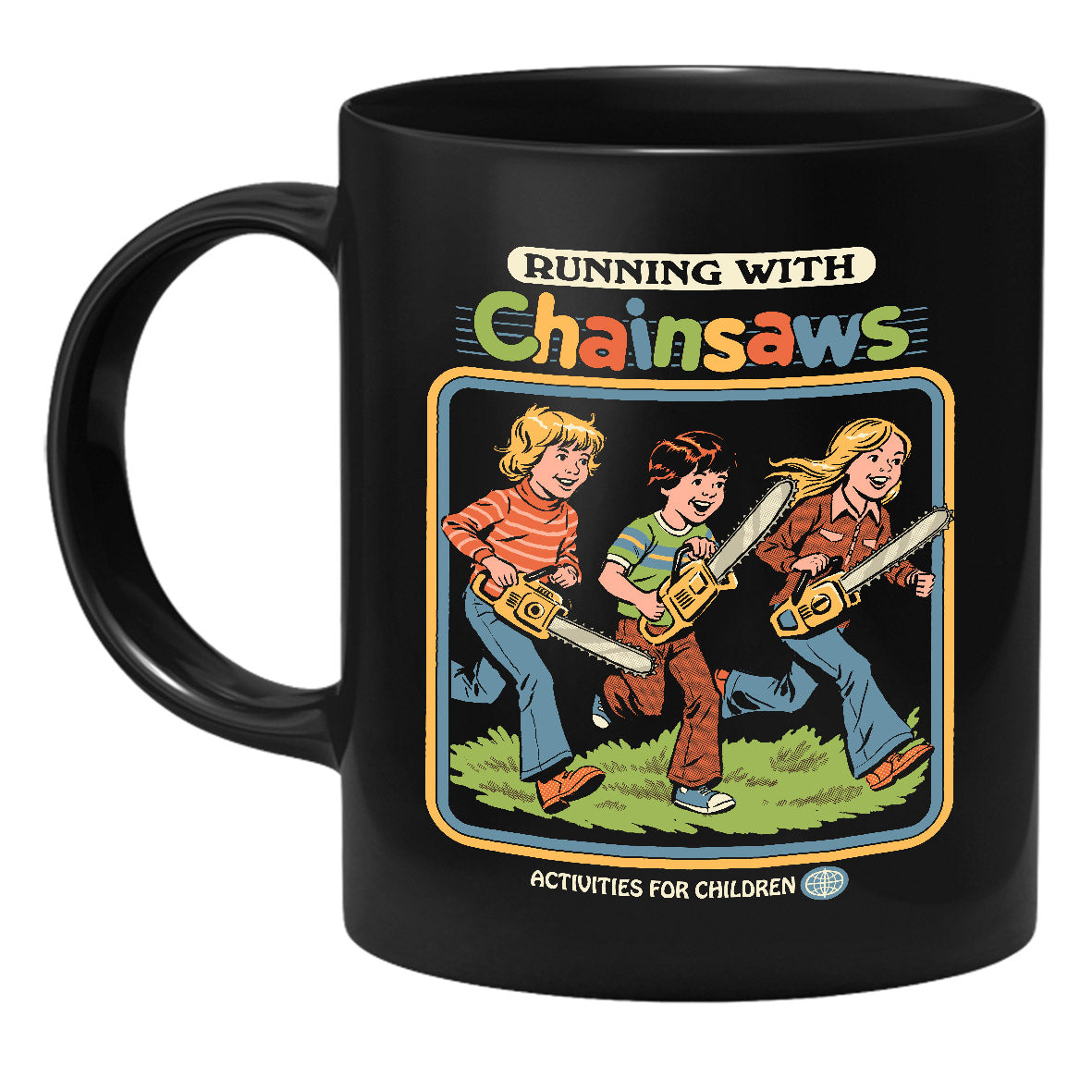 Steven Rhodes - Running with Chainsaws - Mug