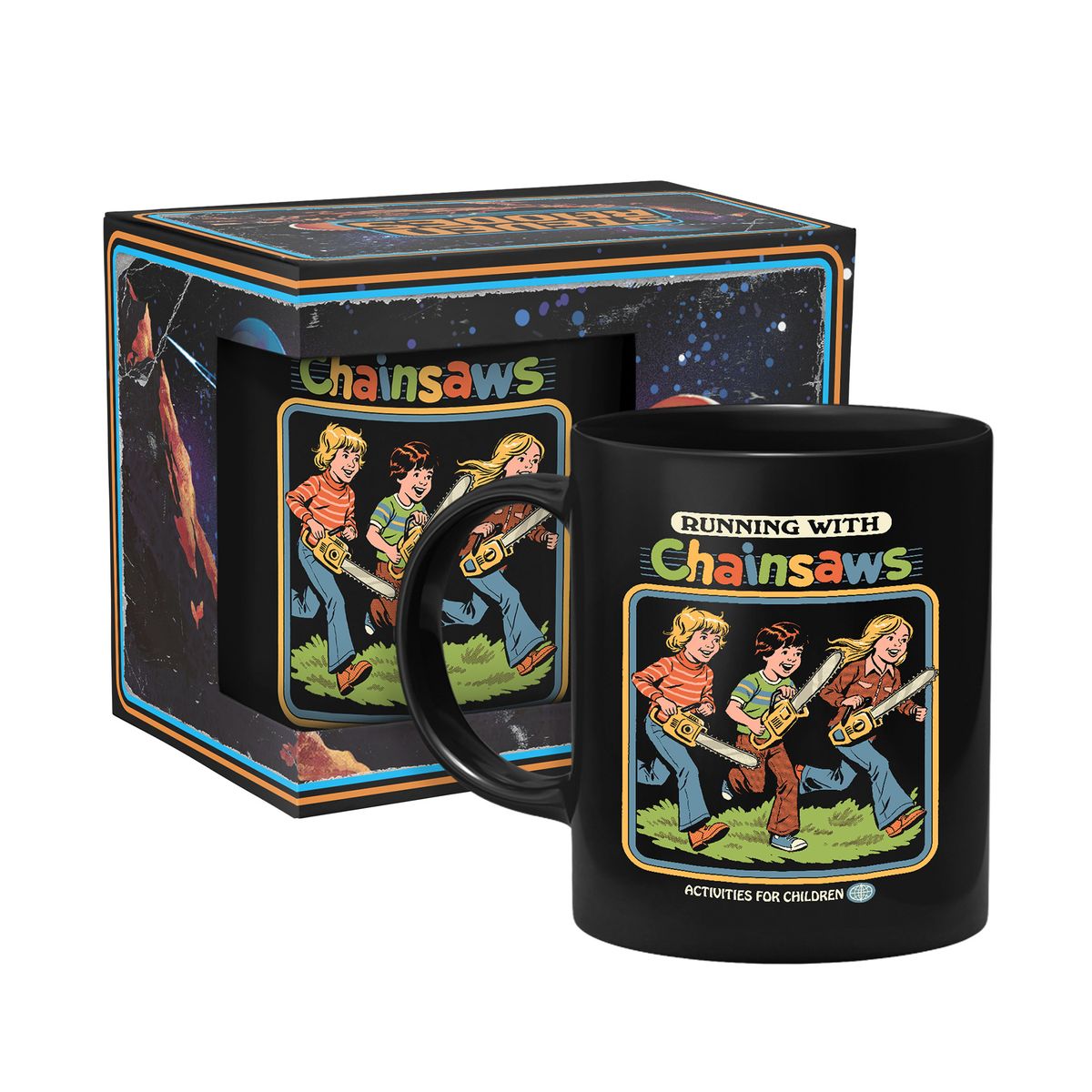 Steven Rhodes - Running with Chainsaws - Mug
