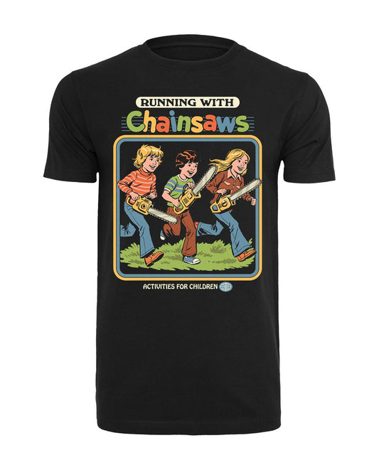 Steven Rhodes - Running with Chainsaws - T-paita