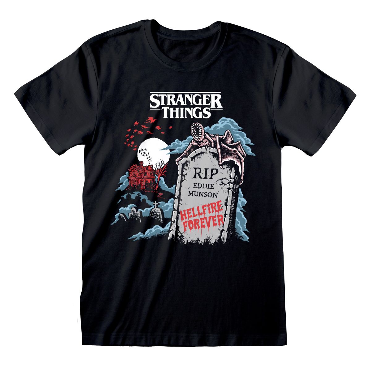 Stranger Things - RIP Eddie - T-paita – yvolve.fi