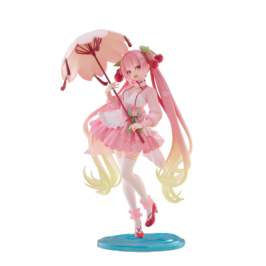 Hatsune Miku - AMP Newley Written Sakura Miku Sakura Dress Ver. - Figure