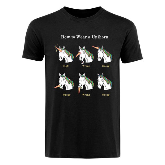 Hillary White Rabbit - How to Wear a Unihorn - T-paita