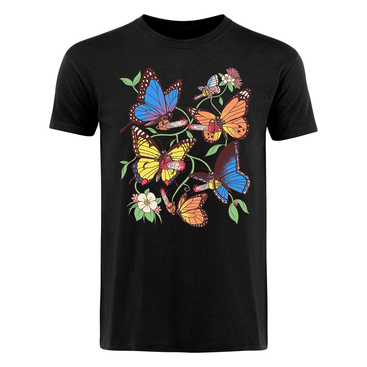 Hillary White Rabbit - Butterfly - T-paita