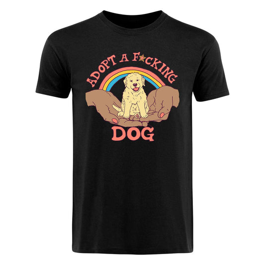 Hillary White Rabbit - Adopt a F*cking Dog - T-paita