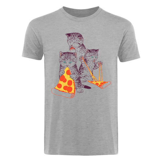 Hillary White Rabbit - Pizza Kittens - T-paita