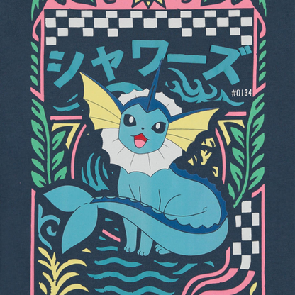 Pokémon - Navy Vaporeon - T-paita