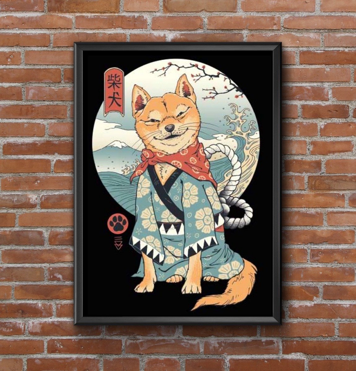 Vincent Trinidad - Shiba Inu - Kehystetty taidejuliste