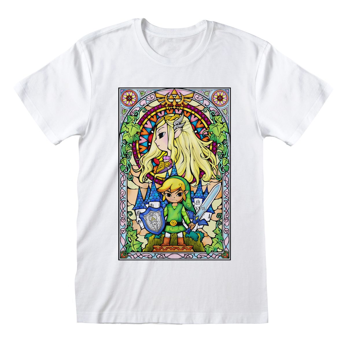 The Legend of Zelda - Stained Glass - T-paita