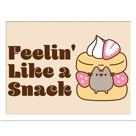 Pusheen - Feelin' Like A Snack - Kehystetty taidejuliste