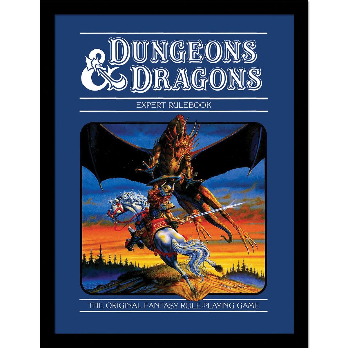 Dungeons & Dragons - Expert Rulebook - Kehystetty taidejuliste