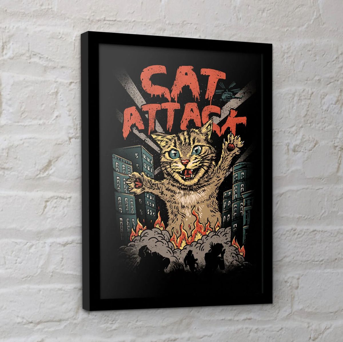 Vincent Trinidad - Cat Attack - Kehystetty taidejuliste