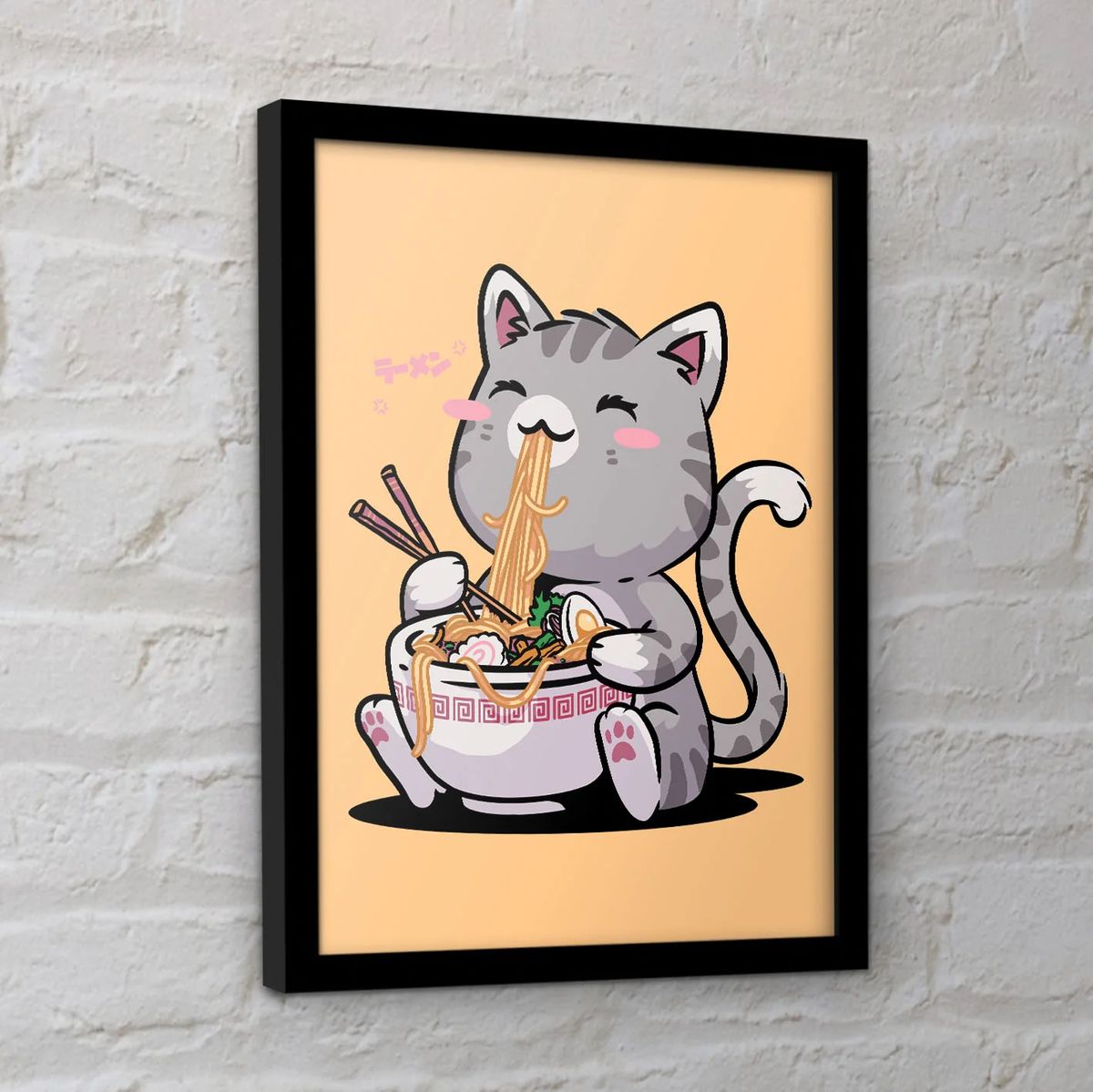 By Maria - Kawaii Neko Cat - Kehystetty taidejuliste