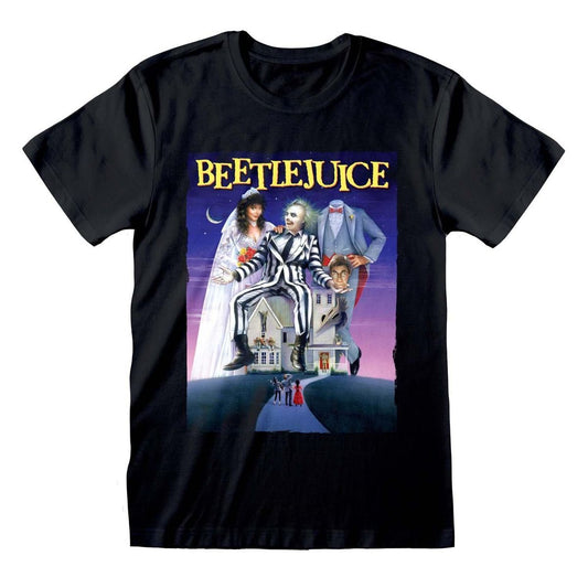 Beetlejuice - Poster Black Logo - T-paita