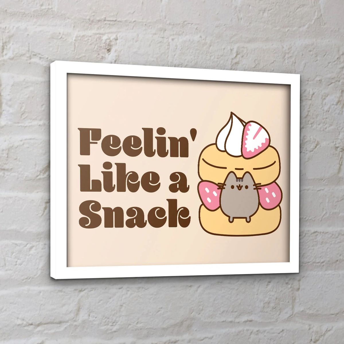 Pusheen - Feelin' Like A Snack - Kehystetty taidejuliste