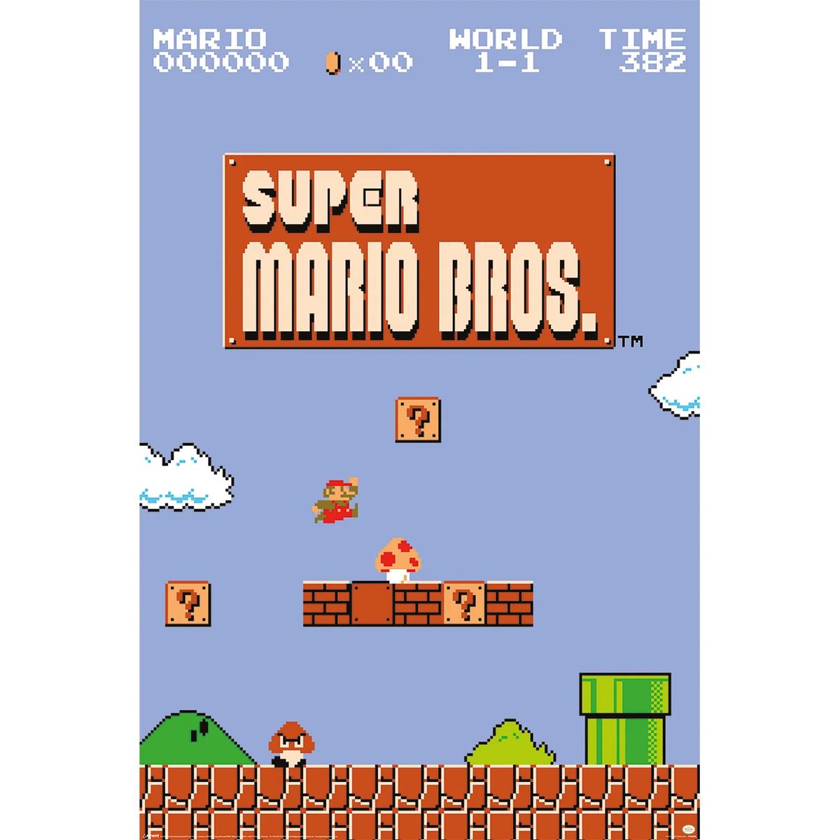 Super Mario - World 1-1 - Juliste