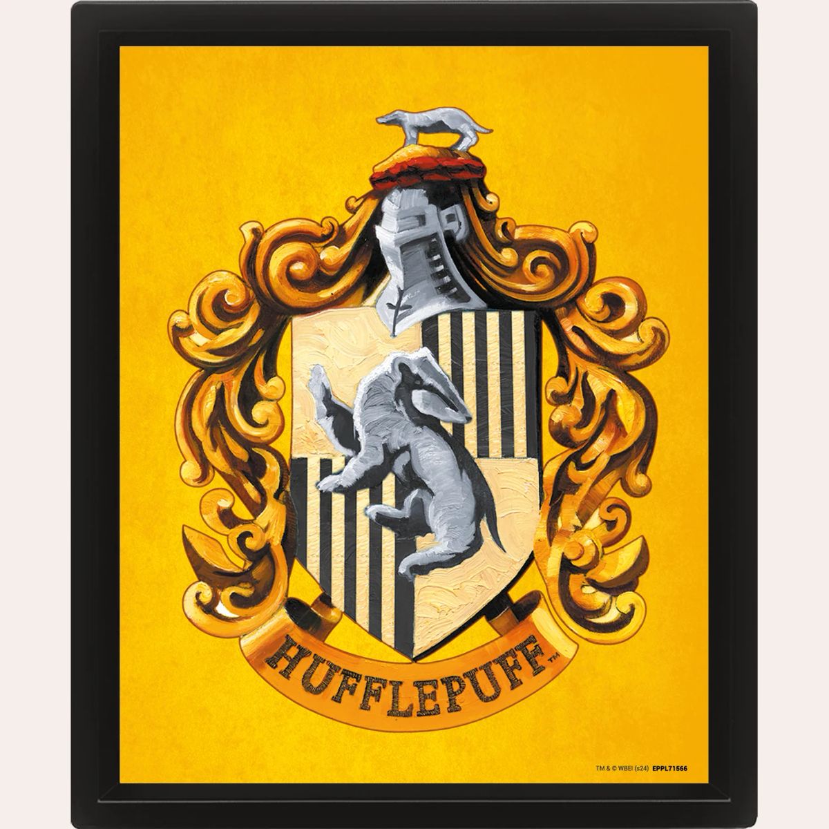 Harry Potter - Colorful Crest Hufflepuff - 3D-kuva