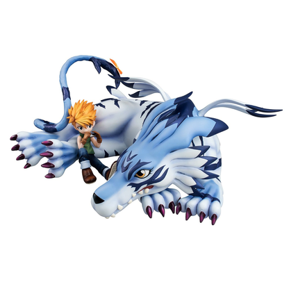 Digimon Adventures - G.E.M. Series PVC Figure Garurumon & Ishida Yamato 25 cm (Repeat) - Figuuri (keräilyhahmo)