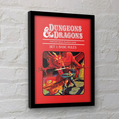 Dungeons & Dragons - Basic Rules - Kehystetty taidejuliste