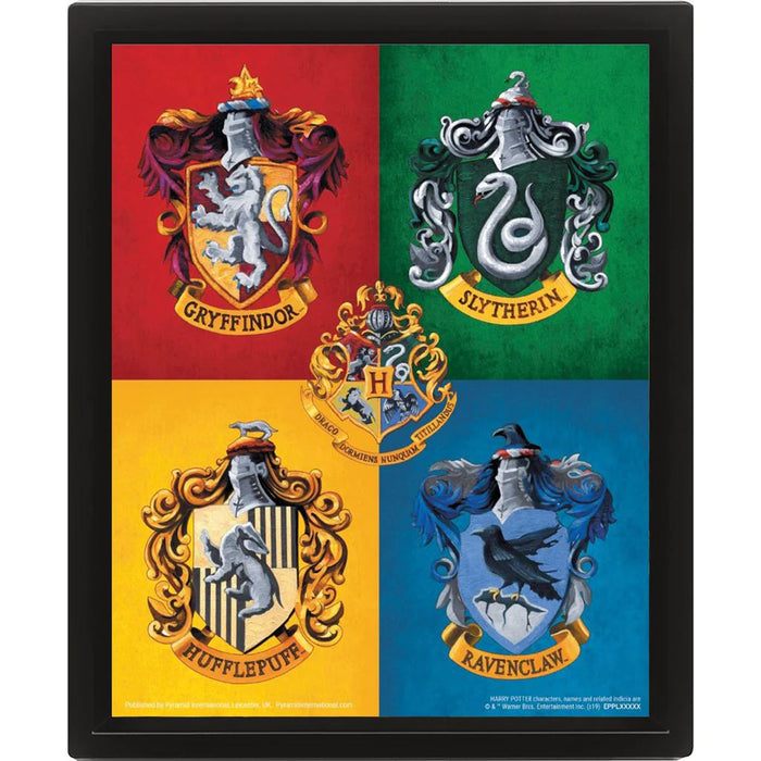 Harry Potter - Colorful Crest - Kehystetty kuva