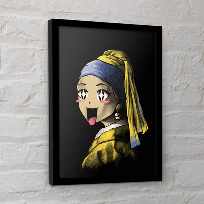 Vincent Trinidad - Kawaii With A Pearl Earring - Kehystetty taidejuliste