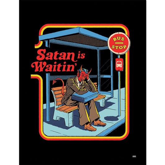 Steven Rhodes - Satan Is Waitin - Kehystetty taidejuliste