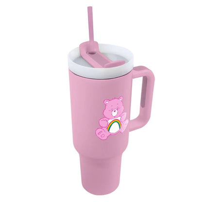 Care Bears - Cheer Bear - Isokokoinen termosmuki/matkamuki (n. 1200 ml)