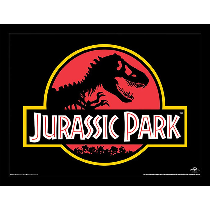 Jurassic Park - Logo - Kehystetty taidejuliste