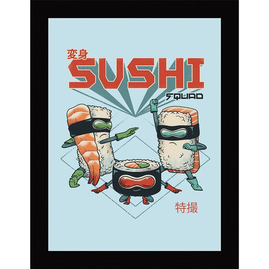 Vincent Trinidad - Sushi Squad - Kehystetty taidejuliste